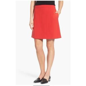Halogen Red Faux wrap short skirt 4P